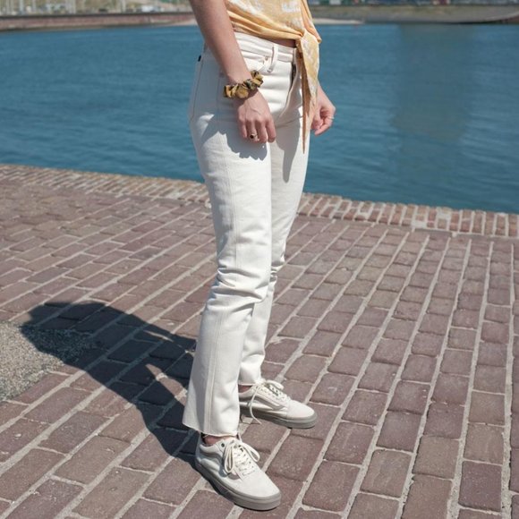 Women's BENZAK W--01 Straight 12 oz. ecru selvedge denim NWT - Picture 1 of 6